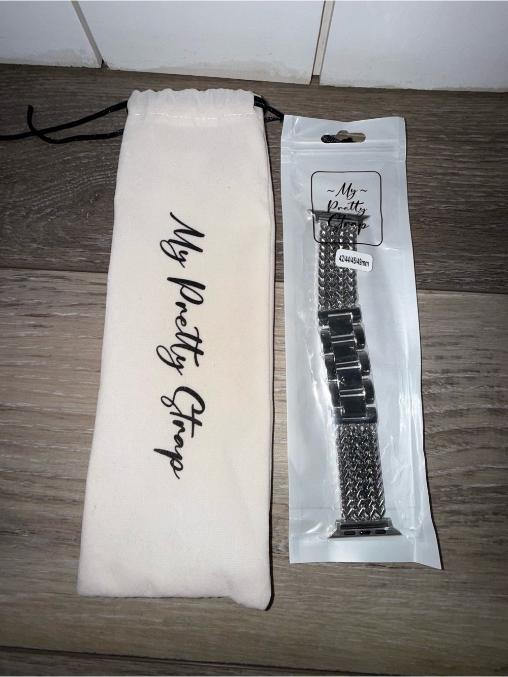 Silver Stainless Steel Watch Band for Apple Watch